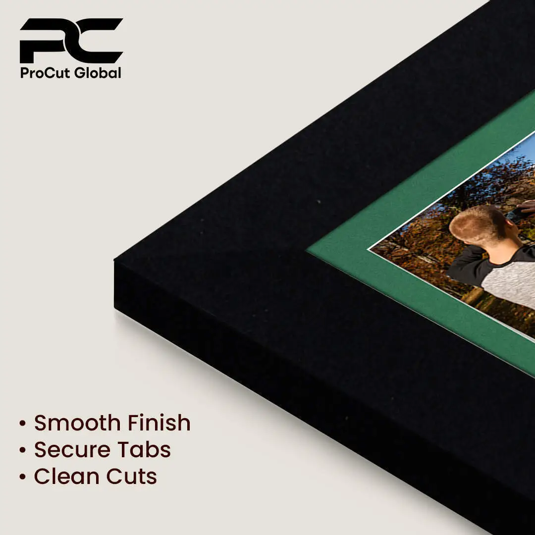 26x8" Modern Matte Black Multi Aperture Photo Frame - Fits 6x4" (x5) Photos | Collage Frame thumbnail 7