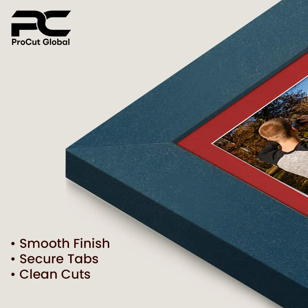 26x8" Modern Navy Blue Multi Aperture Photo Frame - Fits 6x4" (x5) Photos | Collage Frame thumbnail 7