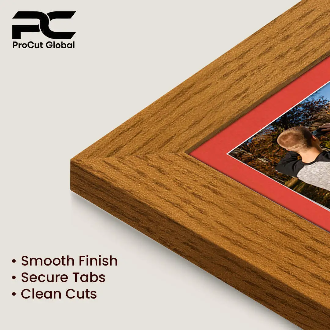 26x8" Oak Modern Multi Aperture Photo Frame - Fits 6x4" (x5) Photos | Collage Frame thumbnail 7
