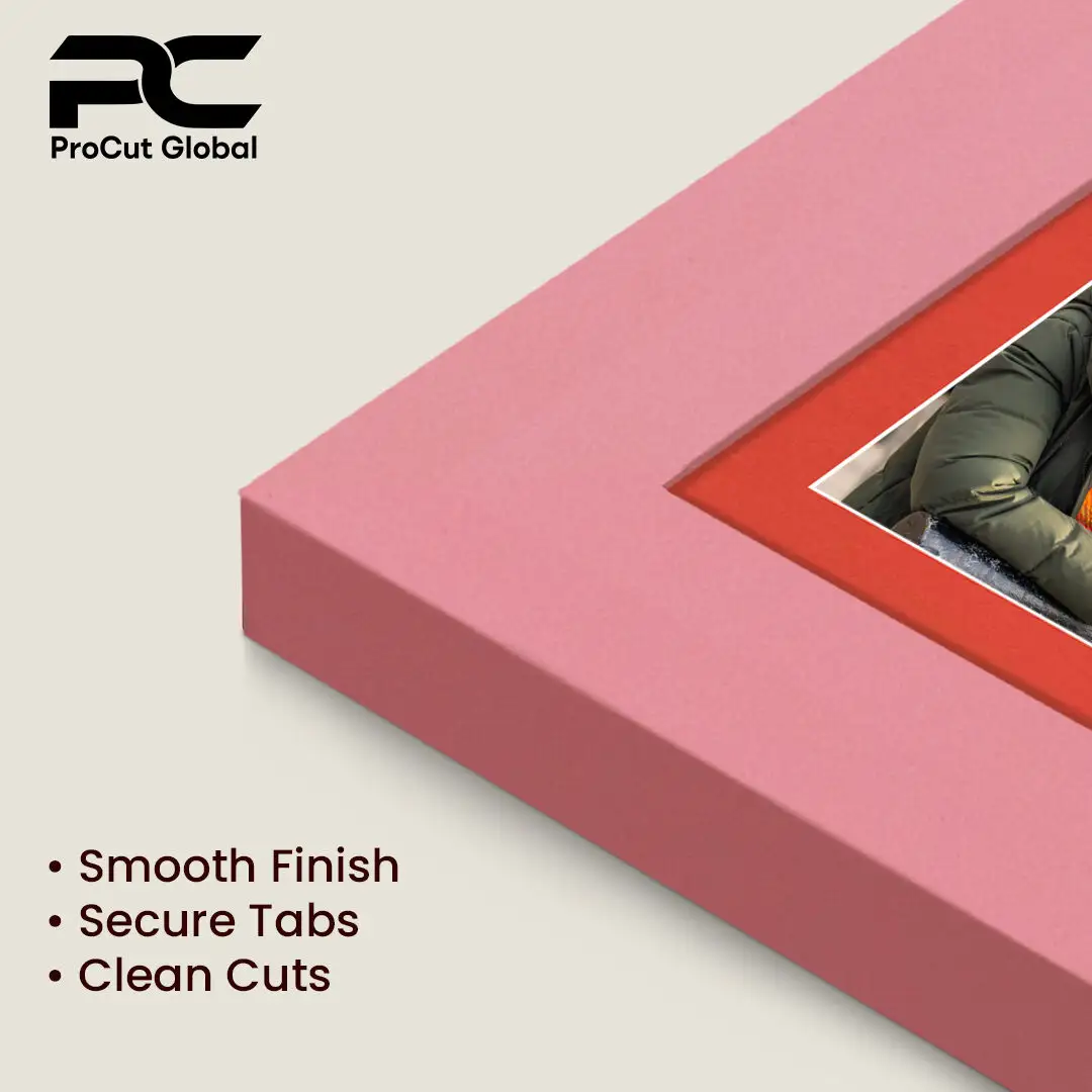 26x8" Pastel Pink Modern Multi Aperture Photo Frame - Fits 6x4" (x5) Photos | Collage Frame thumbnail 7