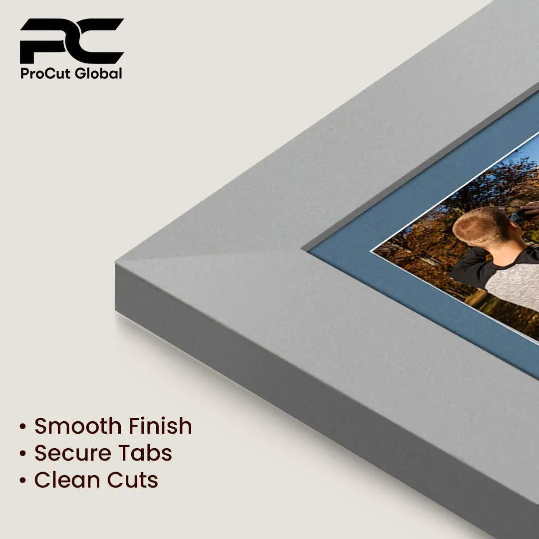 26x8" Silver Modern Multi Aperture Photo Frame Holds 6x4" (x5) Photos With Pompador Mount | Modern Collage Frame thumbnail 7