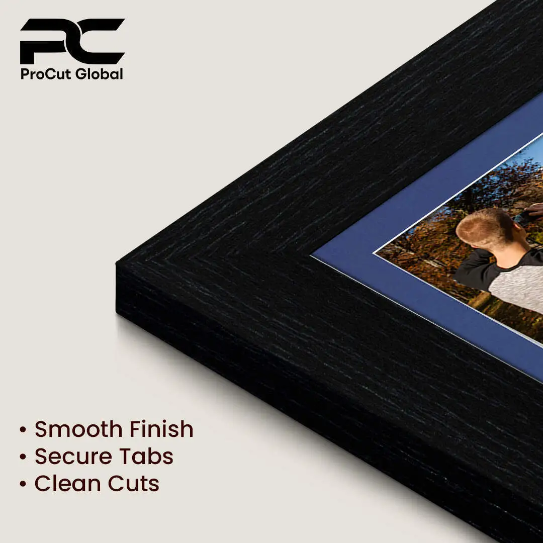 40x20cm Black Modern Multi Aperture Photo Frame - Fits 6x4" (x3) Photos | Collage Frame thumbnail 7