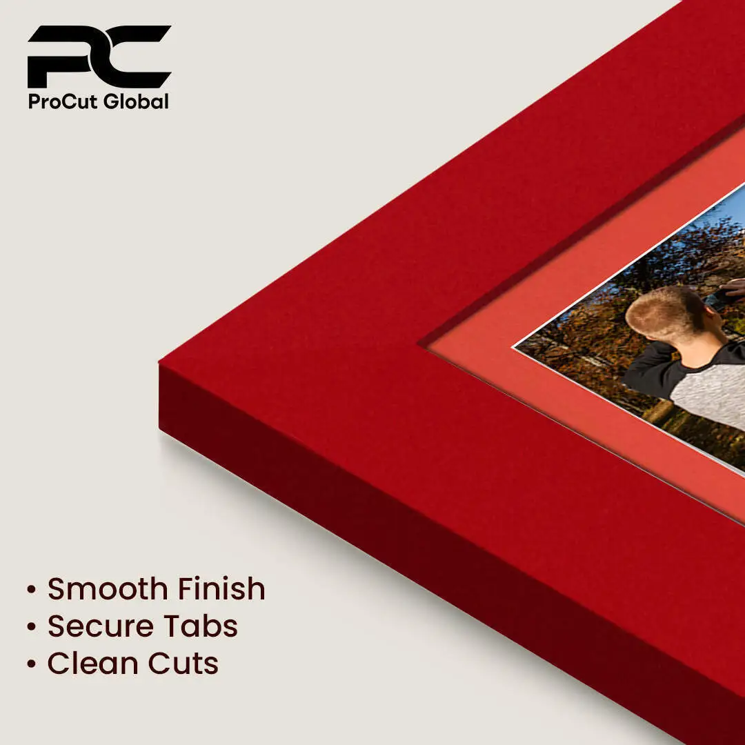 40x20cm Modern Red Multi Aperture Photo Frame - Fits 6x4" (x3) Photos | Collage Frame thumbnail 7