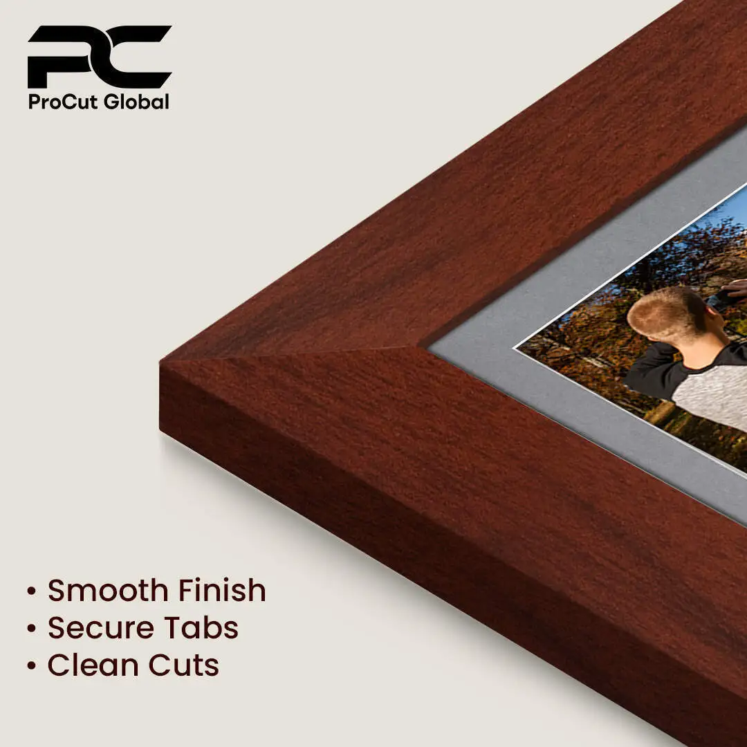 40x20cm Rose Wood Modern Multi Aperture Photo Frame - Fits 6x4" (x3) Photos | Collage Frame thumbnail 7