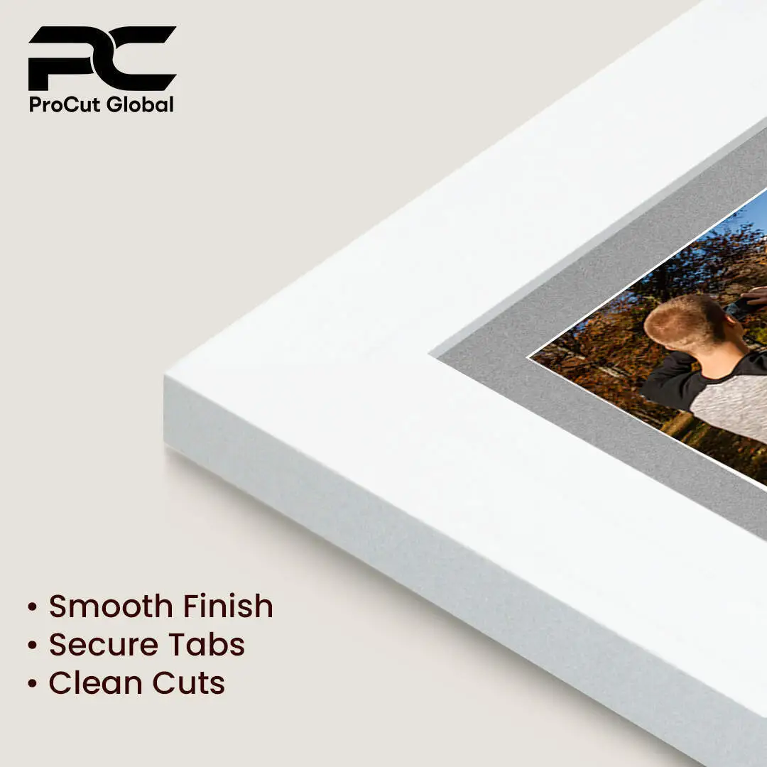 40x20cm White Modern Multi Aperture Photo Frame Holds 6x4" (x3) Photos With Silver Mount | Modern Collage Frame thumbnail 7