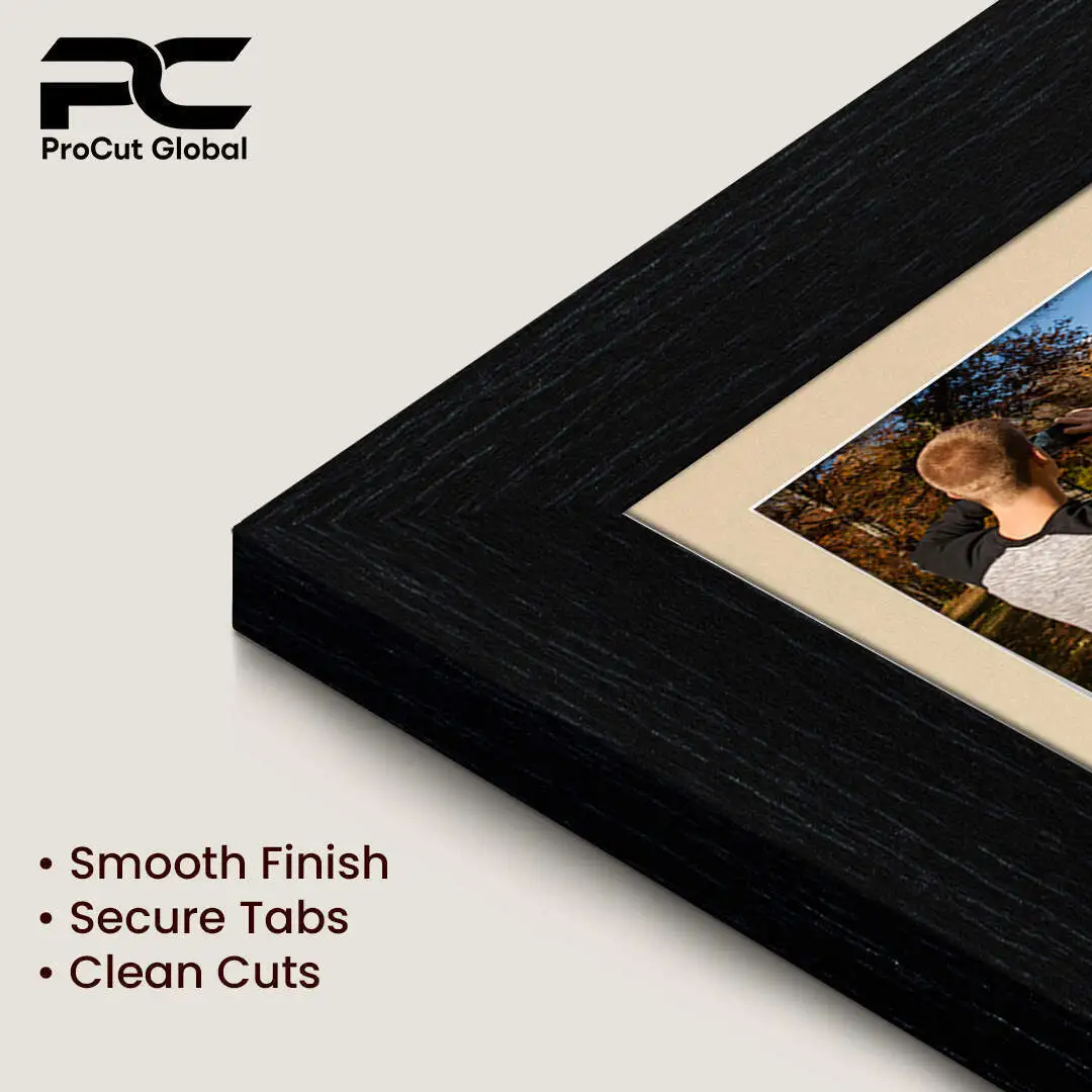 50x20cm Black Modern Multi Aperture Photo Frame - Fits 6x4" (x4) Photos | Collage Frame thumbnail 7