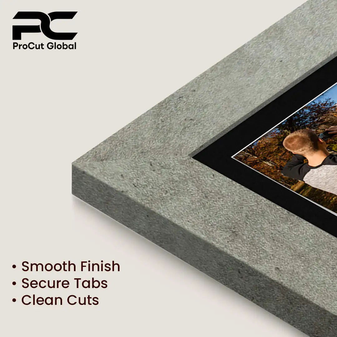 50x20cm Grey Marble Modern Multi Aperture Photo Frame - Fits 6x4" (x4) Photos | Collage Frame thumbnail 7