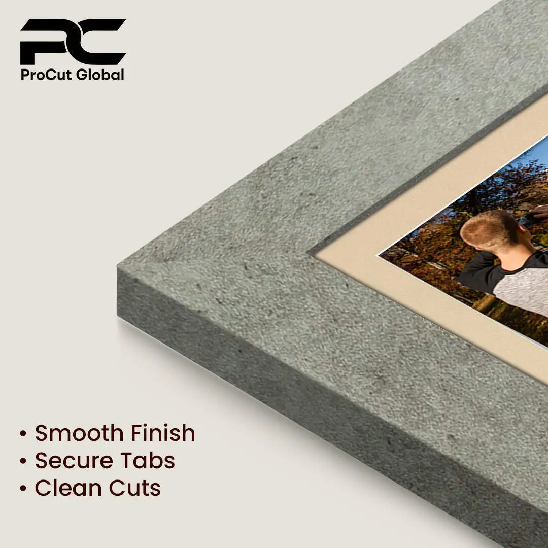 50x20cm Grey Marble Modern Multi Aperture Photo Frame Holds 6x4" (x4) Photos With Ivory Mount | Modern Collage Frame thumbnail 7
