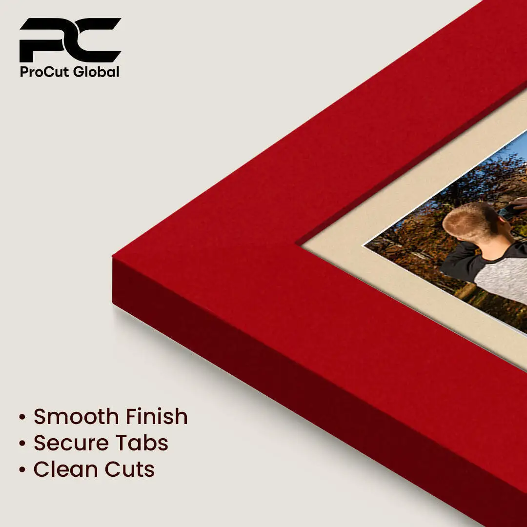 50x20cm Modern Red Multi Aperture Photo Frame - Fits 6x4" (x4) Photos | Collage Frame thumbnail 7