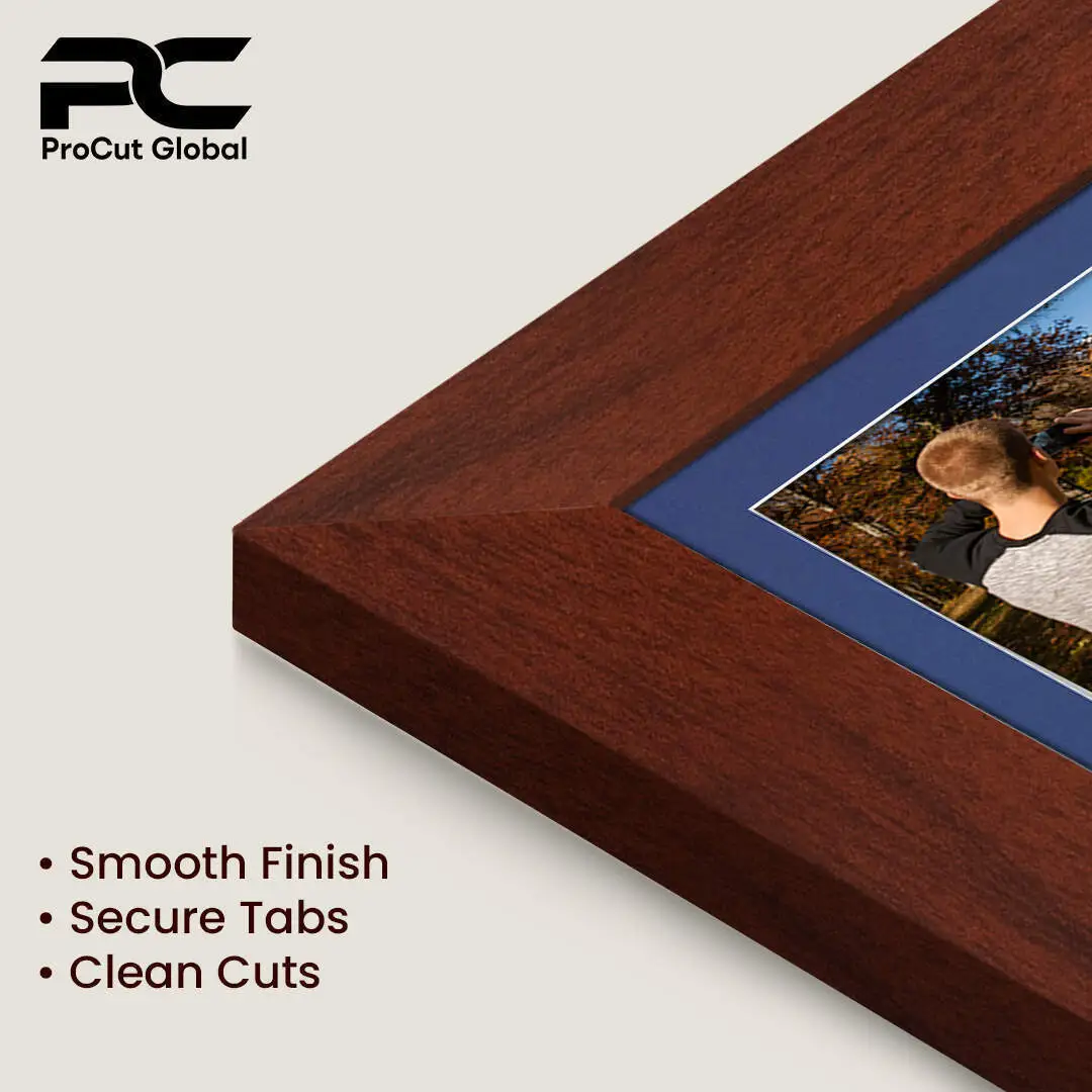 50x20cm Modern Rose Wood Multi Aperture Photo Frame - Fits 6x4" (x4) Photos | Collage Frame thumbnail 7