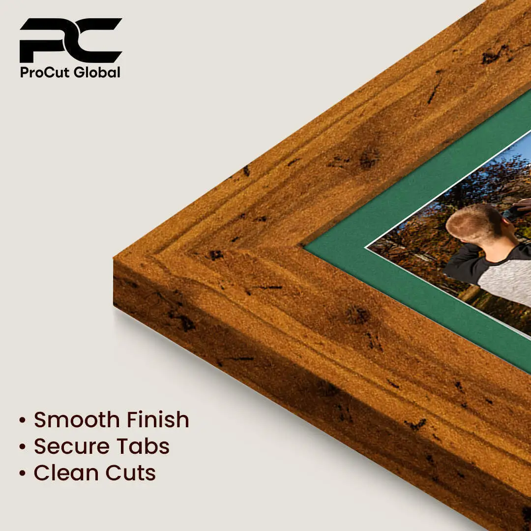 50x20cm Modern Rustic Oak Multi Aperture Photo Frame - Fits 6x4" (x4) Photos | Collage Frame thumbnail 7