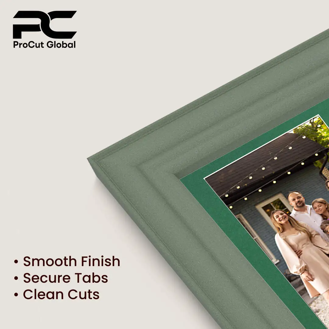 20x16" Green Classic Multi Aperture Photo Frame - Fits 7x5" (x2) & 6x4" (x7) Photos | Collage Frame thumbnail 7