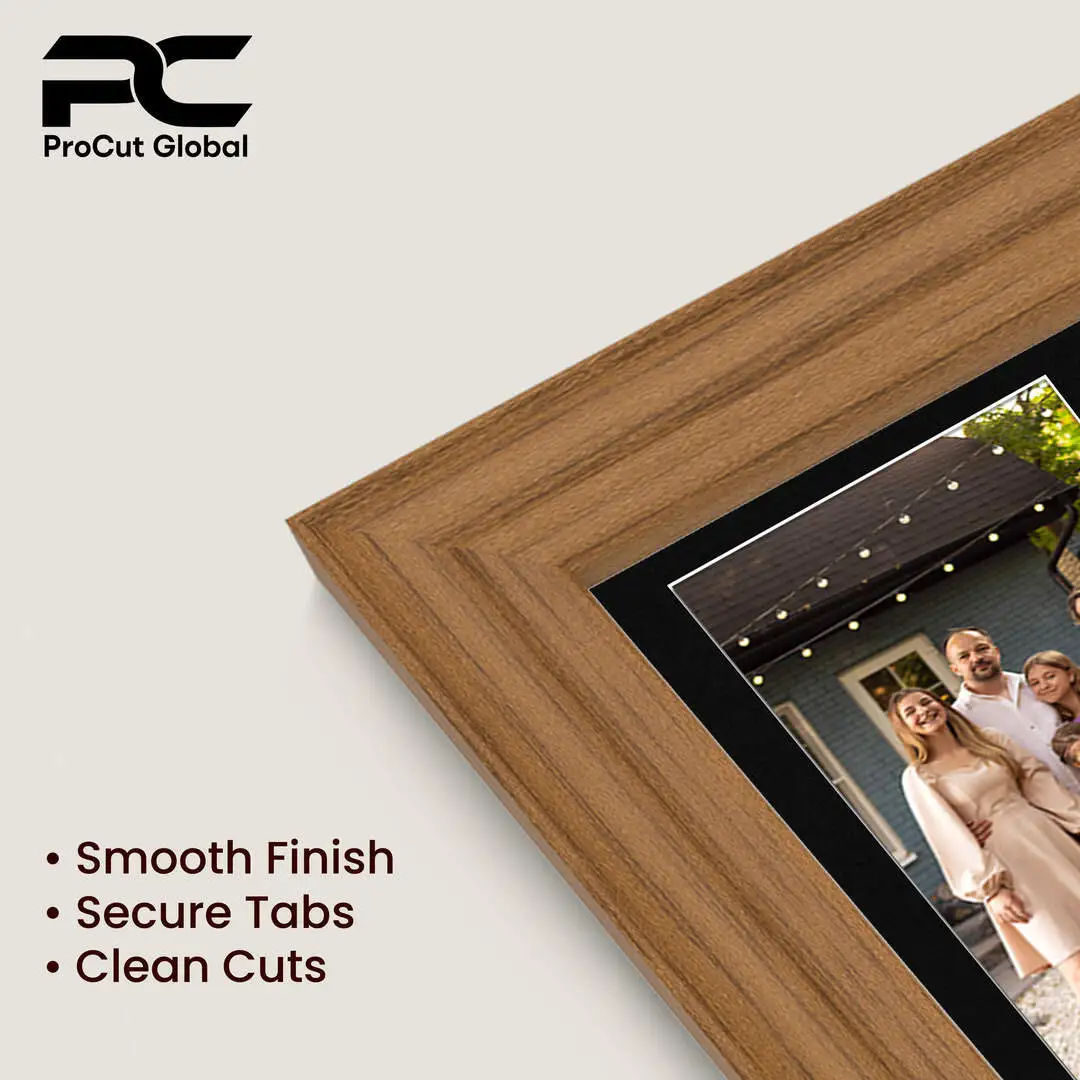 20x16" Oak Classic Multi Aperture Photo Frame - Fits 7x5" (x2) & 6x4" (x7) Photos | Collage Frame thumbnail 7