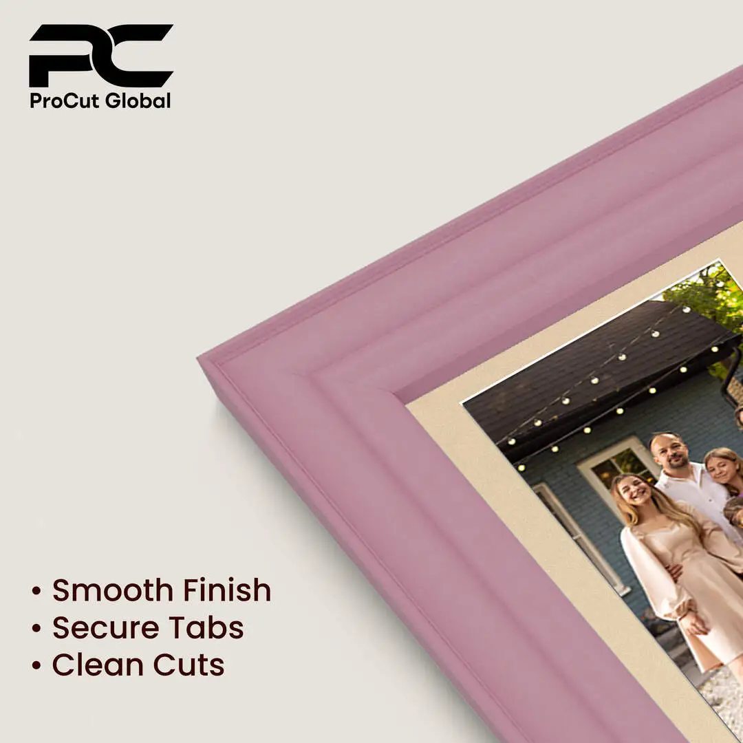 20x16" Classic Pastel Pink Multi Aperture Photo Frame - Fits 7x5" (x2) & 6x4" (x7) Photos | Collage Frame thumbnail 7