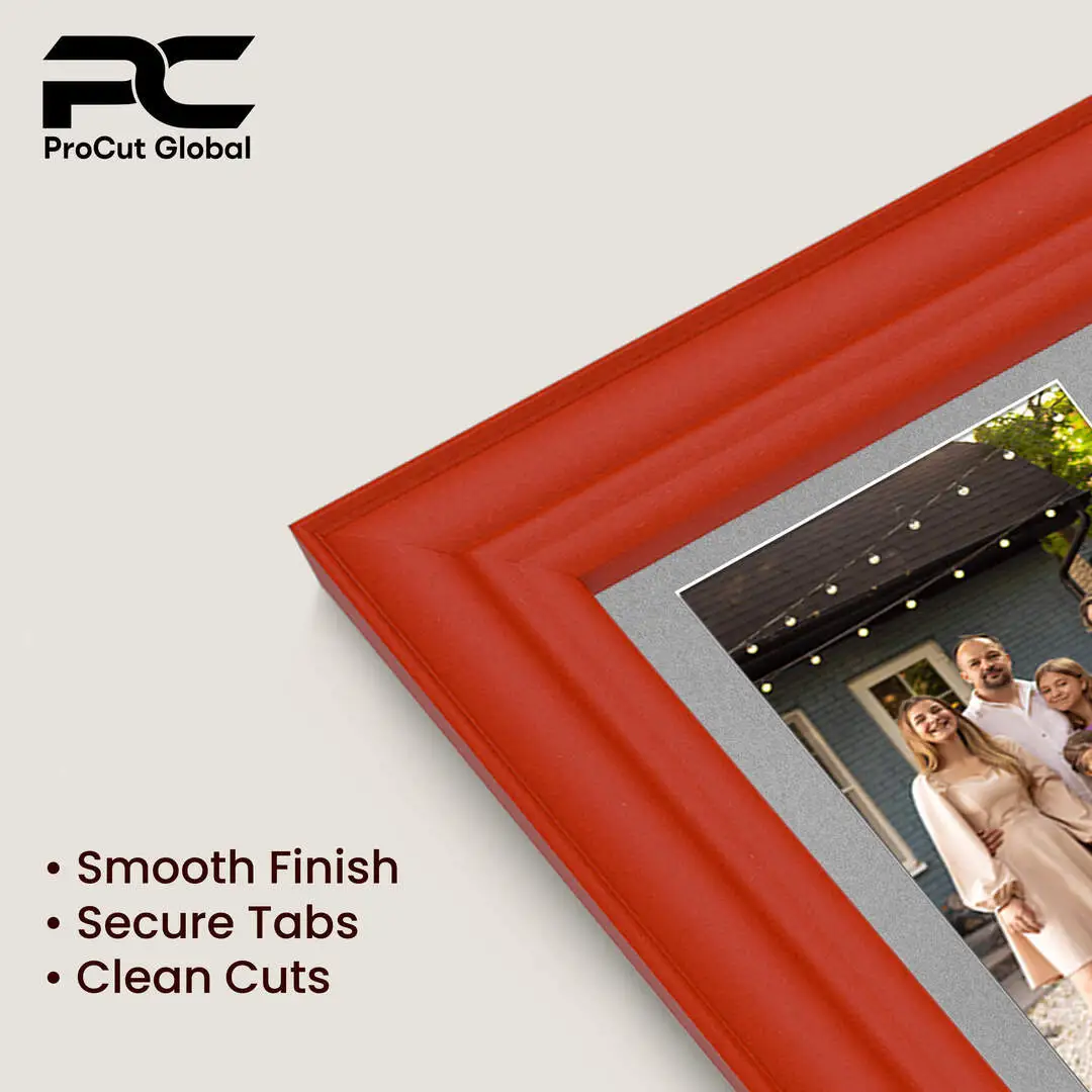 20x16" Red Classic Multi Aperture Photo Frame Holds 7x5" (x2) & 6x4" (x7) Photos With Silver Mount | Modern Collage Frame thumbnail 7