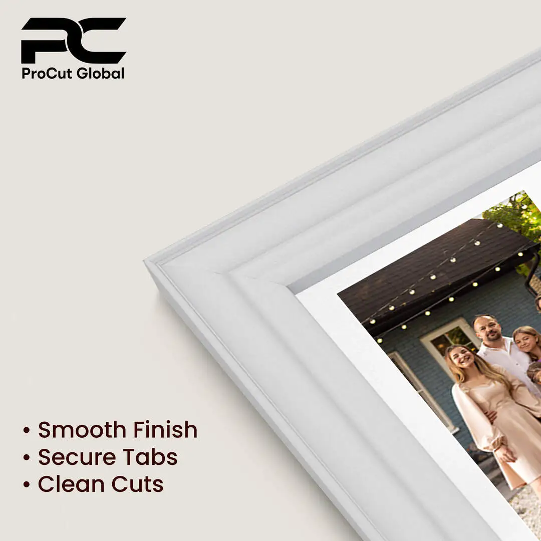 20x16" White Classic Multi Aperture Photo Frame Holds 7x5" (x2) & 6x4" (x7) Photos With Ice White Mount | Modern Collage Frame thumbnail 7