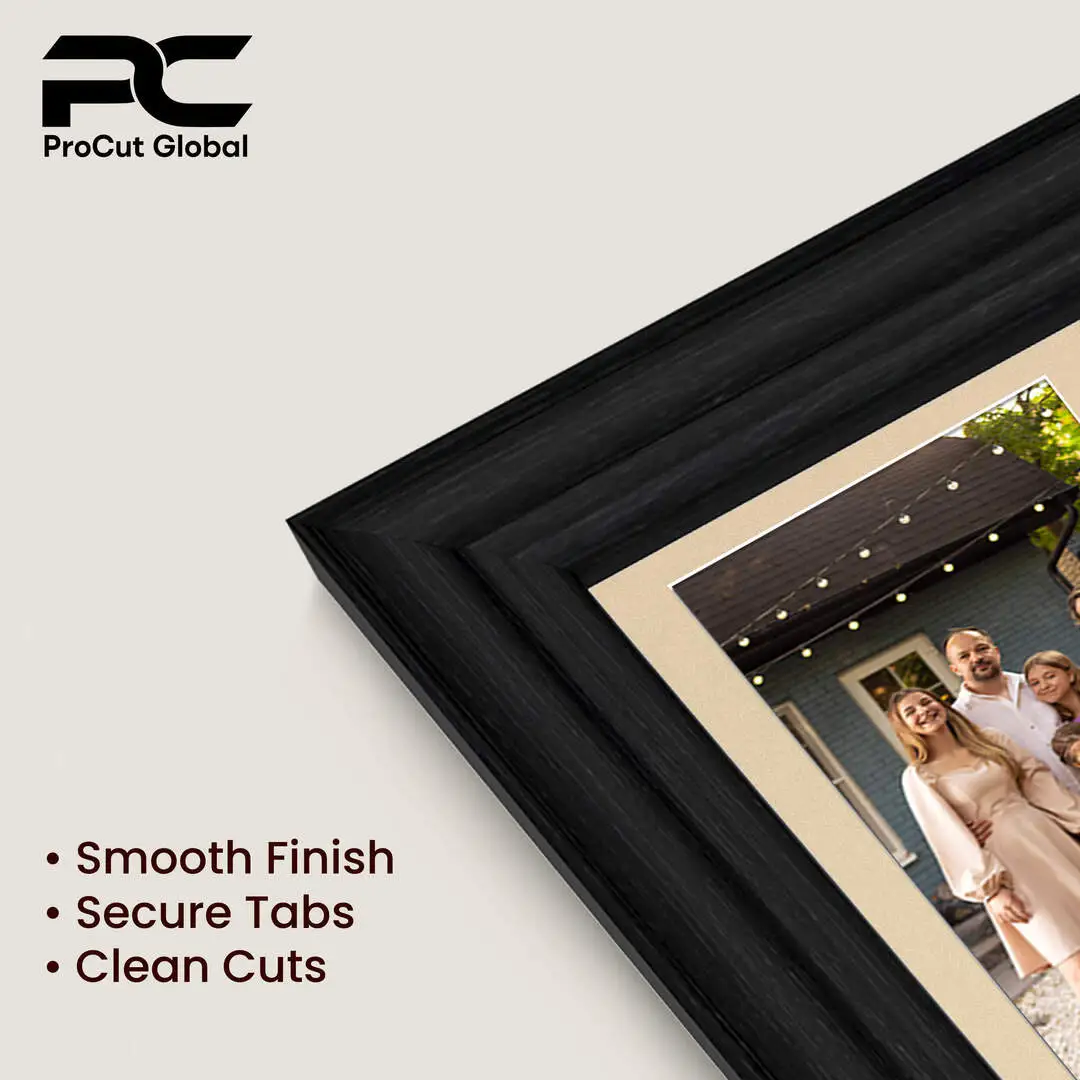 80x70cm Black Classic Multi Aperture Photo Frame - Fits 6x4" (x18) & 4x4" (x2) Photos | Collage Frame thumbnail 7