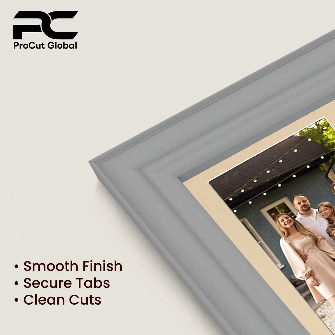 80x70cm Light Grey Classic Multi Aperture Photo Frame - Fits 6x4" (x18) & 4x4" (x2) Photos | Collage Frame thumbnail 7