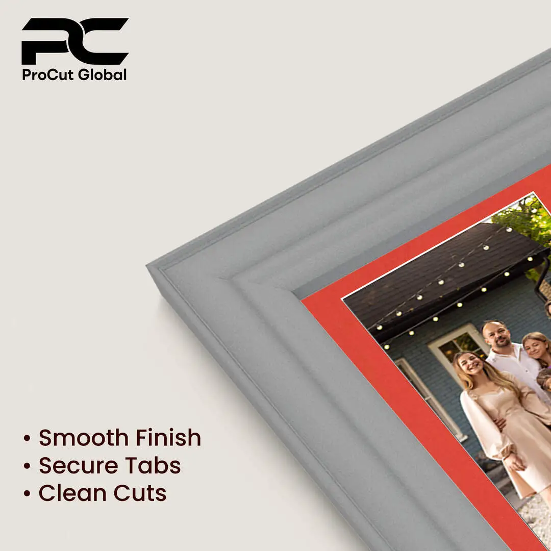 80x70cm Light Grey Classic Multi Aperture Photo Frame - Fits 6x4" (x18) & 4x4" (x2) Photos | Collage Frame thumbnail 7