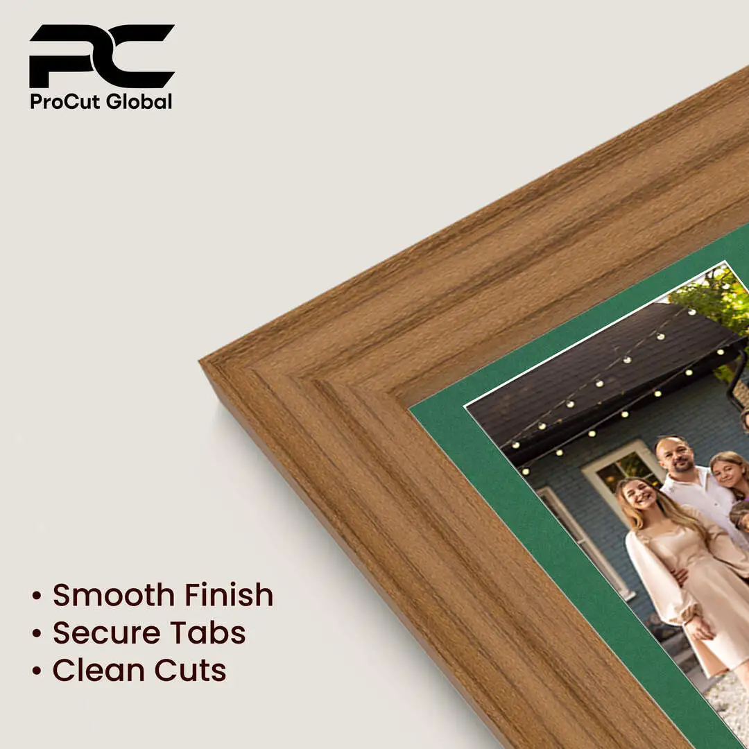 80x70cm Classic Oak Multi Aperture Photo Frame - Fits 6x4" (x18) & 4x4" (x2) Photos | Collage Frame thumbnail 7