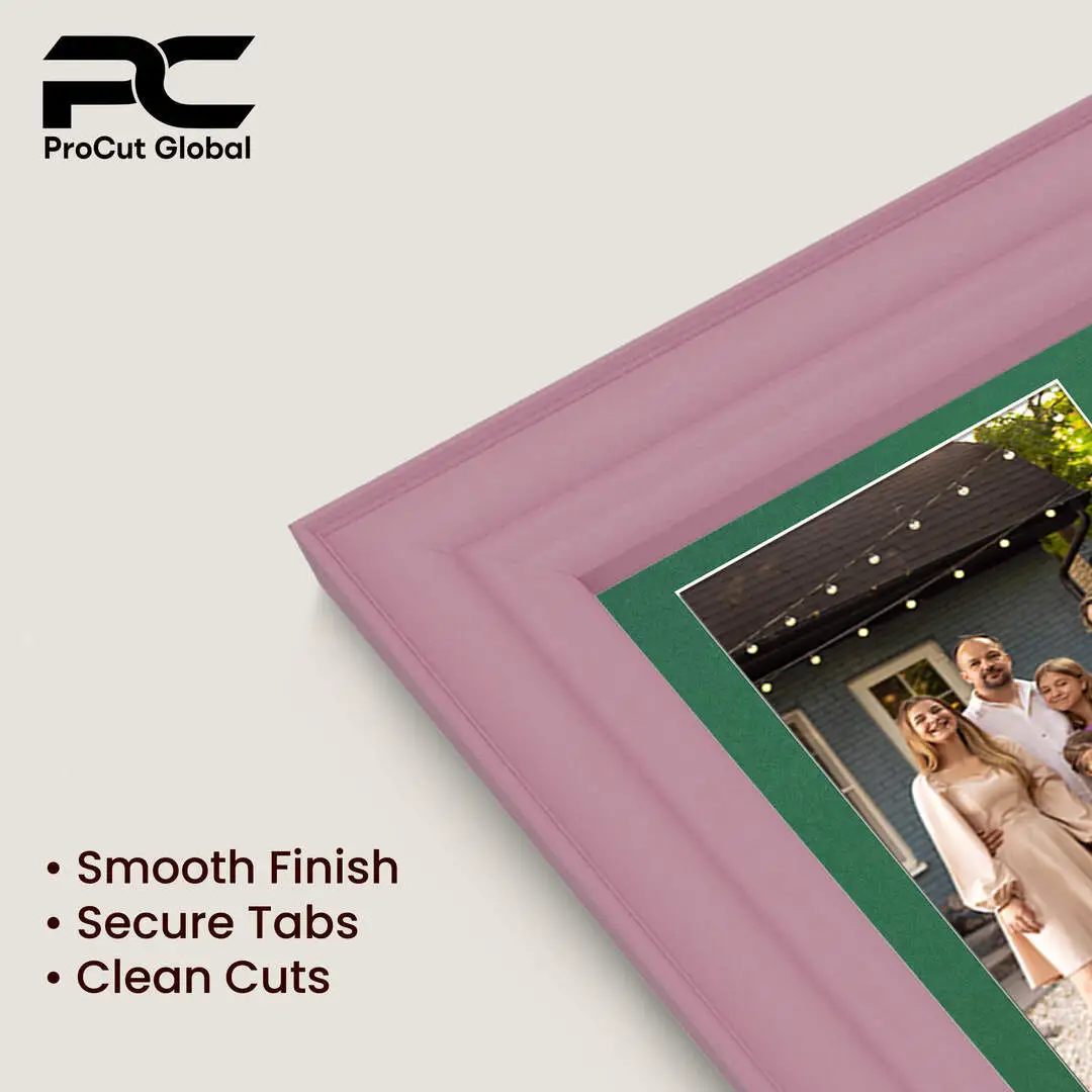 80x70cm Pastel Pink Classic Multi Aperture Photo Frame - Fits 6x4" (x18) & 4x4" (x2) Photos | Collage Frame thumbnail 7