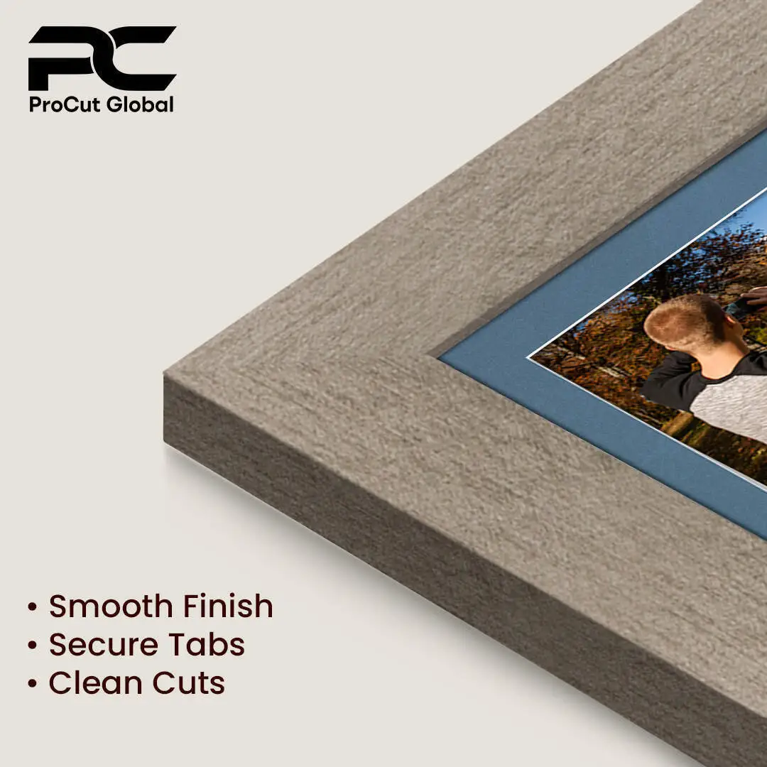 20x16" Aluminium Modern Multi Aperture Photo Frame Holds 7x5" (x2) & 6x4" (x7) Photos With Pompador Mount | Modern Collage Frame thumbnail 7
