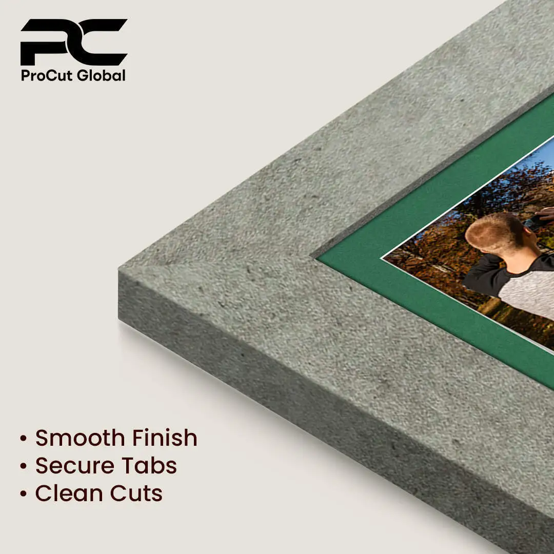 20x16" Grey Marble Modern Multi Aperture Photo Frame - Fits 7x5" (x2) & 6x4" (x7) Photos | Collage Frame thumbnail 7