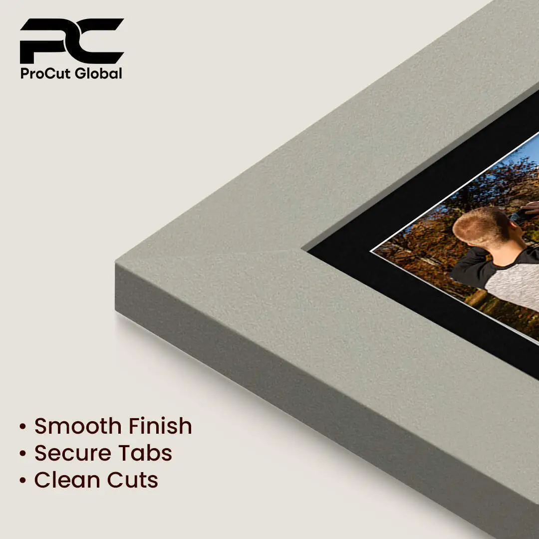 20x16" Modern Light Grey Multi Aperture Photo Frame - Fits 7x5" (x2) & 6x4" (x7) Photos | Collage Frame thumbnail 7