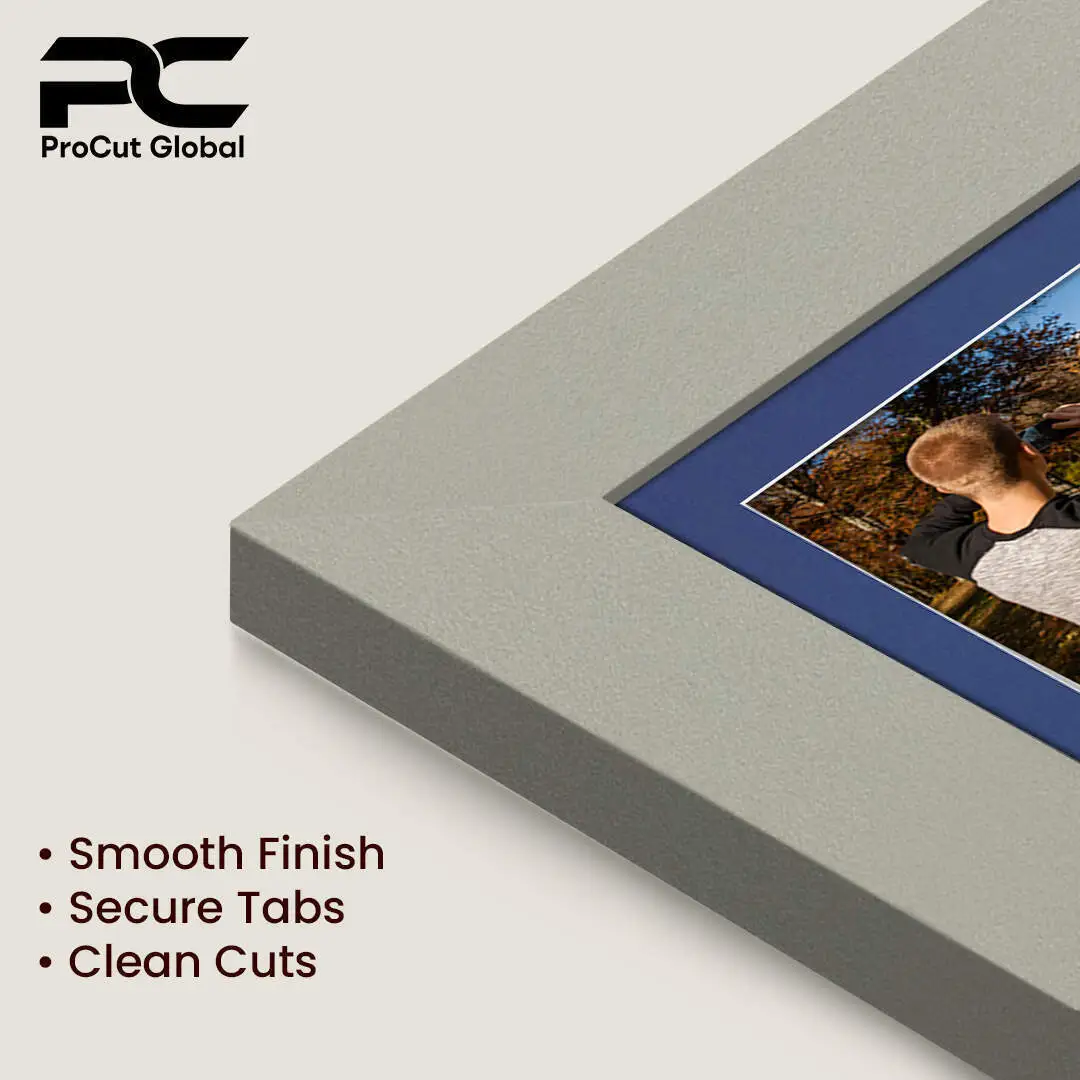 20x16" Light Grey Modern Multi Aperture Photo Frame - Fits 7x5" (x2) & 6x4" (x7) Photos | Collage Frame thumbnail 7