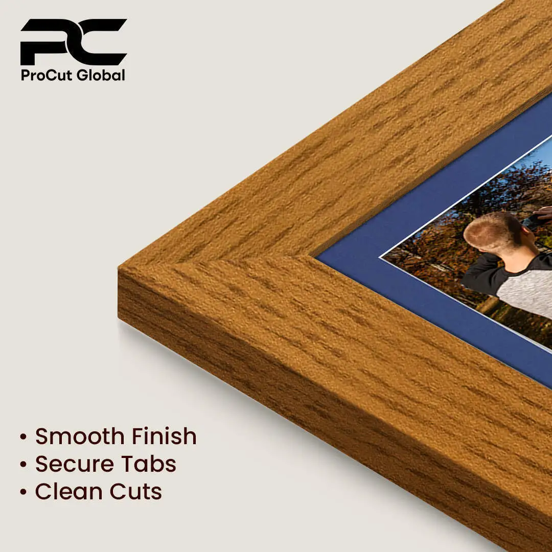 20x16" Oak Modern Multi Aperture Photo Frame - Fits 7x5" (x2) & 6x4" (x7) Photos | Collage Frame thumbnail 7