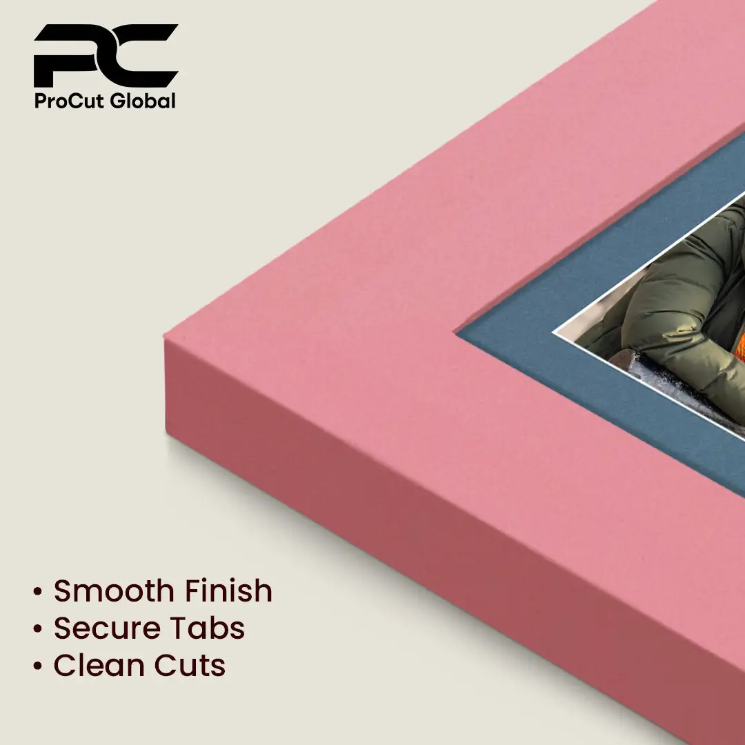 20x16" Modern Pastel Pink Multi Aperture Photo Frame - Fits 7x5" (x2) & 6x4" (x7) Photos | Collage Frame thumbnail 7