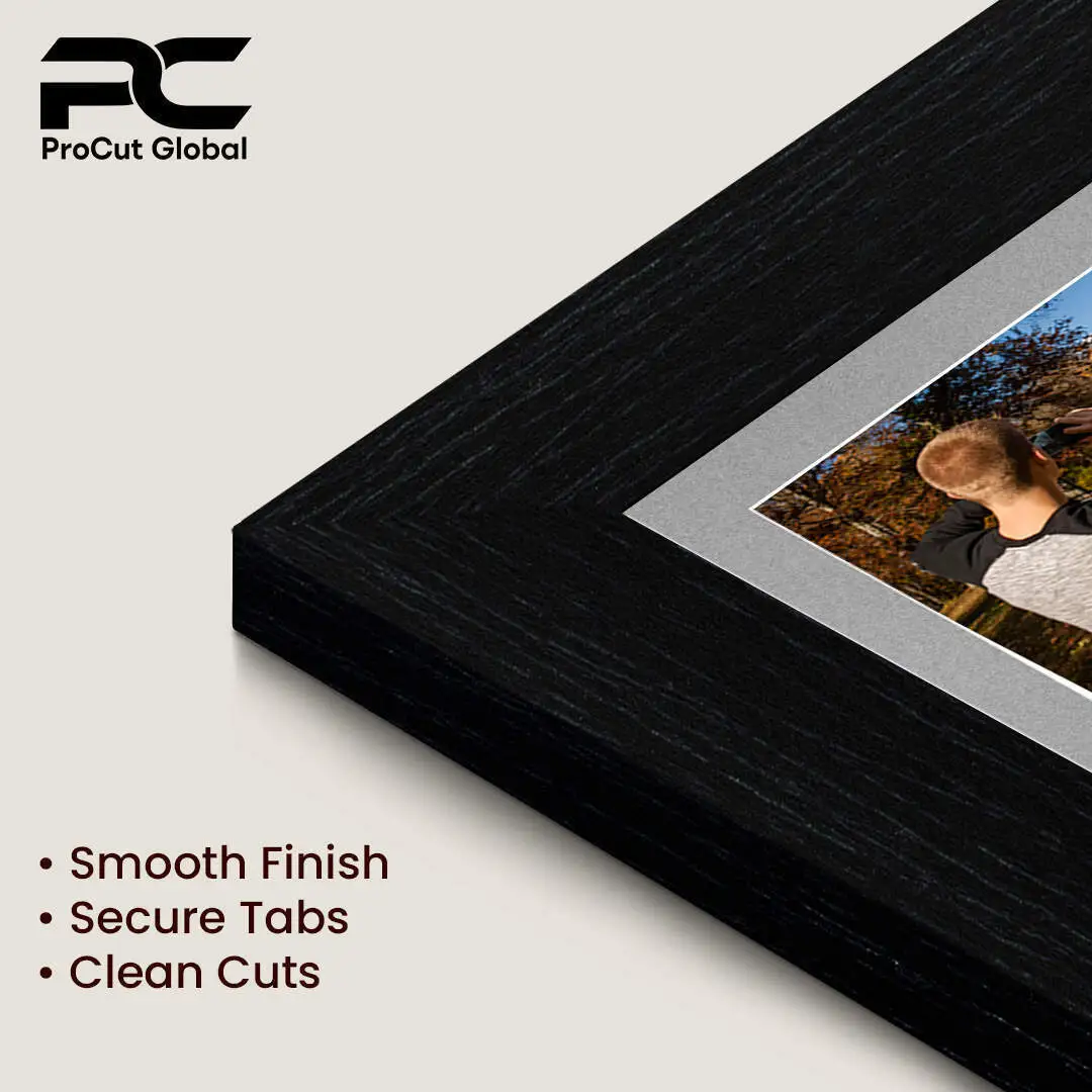80x70cm Black Modern Multi Aperture Photo Frame - Fits 6x4" (x18) & 4x4" (x2) Photos | Collage Frame thumbnail 7