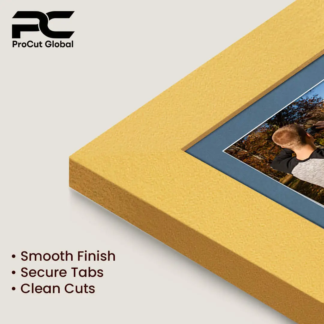 80x70cm Gold Modern Multi Aperture Photo Frame Holds 6x4" (x18) & 4x4" (x2) Photos With Pompador Mount | Modern Collage Frame thumbnail 7