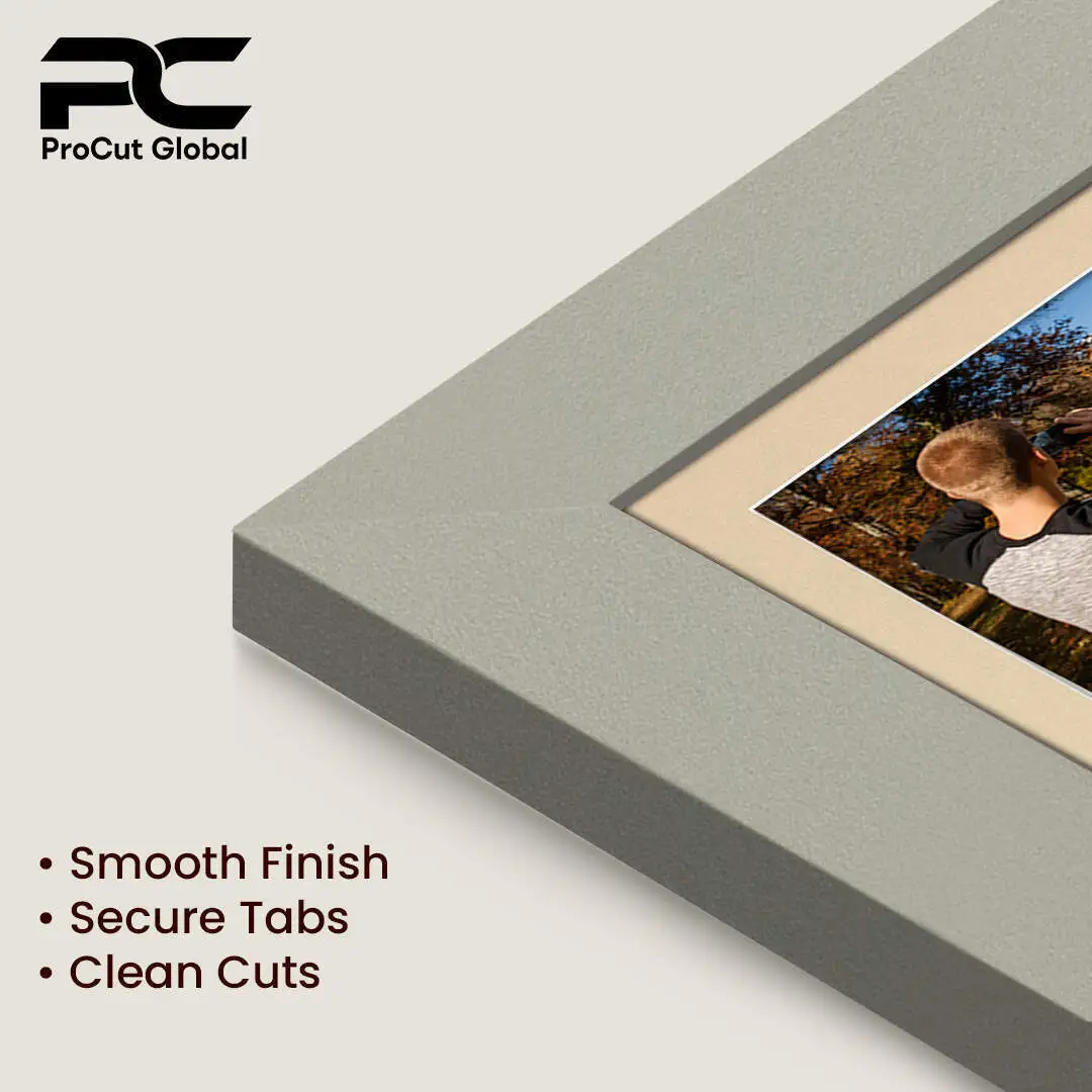 80x70cm Light Grey Modern Multi Aperture Photo Frame - Fits 6x4" (x18) & 4x4" (x2) Photos | Collage Frame thumbnail 7