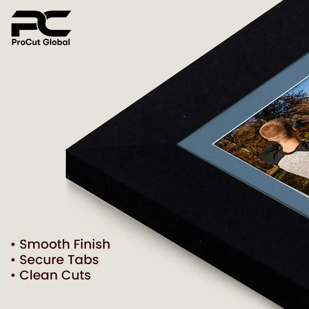 80x70cm Matte Black Modern Multi Aperture Photo Frame - Fits 6x4" (x18) & 4x4" (x2) Photos | Collage Frame thumbnail 7