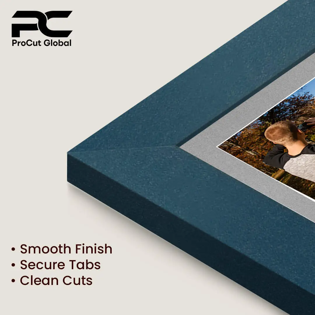 80x70cm Navy Blue Modern Multi Aperture Photo Frame - Fits 6x4" (x18) & 4x4" (x2) Photos | Collage Frame thumbnail 7