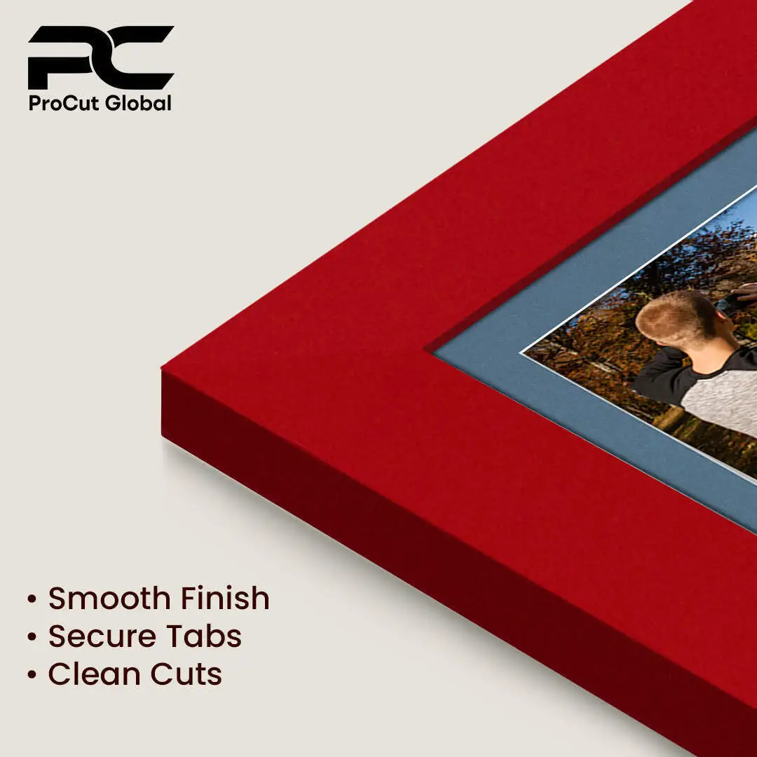 80x70cm Modern Red Multi Aperture Photo Frame - Fits 6x4" (x18) & 4x4" (x2) Photos | Collage Frame thumbnail 7