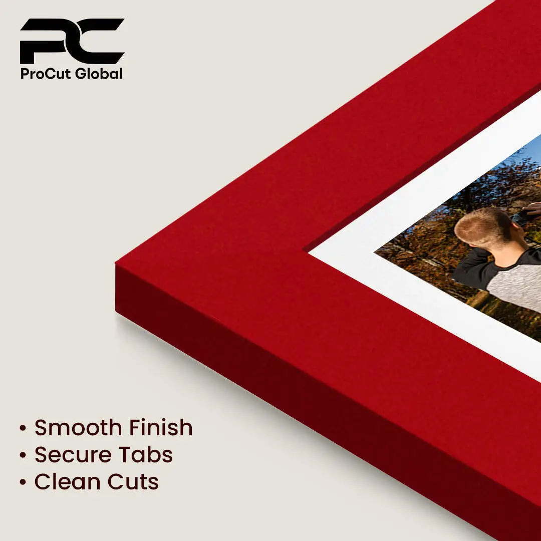 80x70cm Red Modern Multi Aperture Photo Frame - Fits 6x4" (x18) & 4x4" (x2) Photos | Collage Frame thumbnail 7