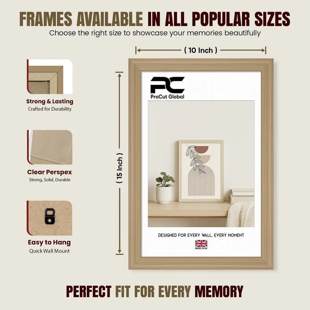 15x10" Classic Country Pine Picture Frame - Elegant Wall Display For Photos & Artwork thumbnail 4