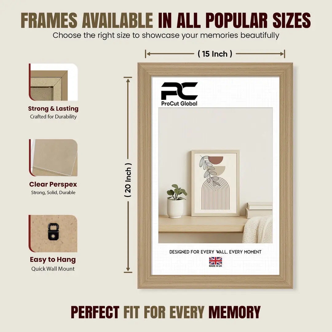 20x15" Classic Country Pine Picture Frame - Elegant Wall Display For Photos & Artwork thumbnail 4