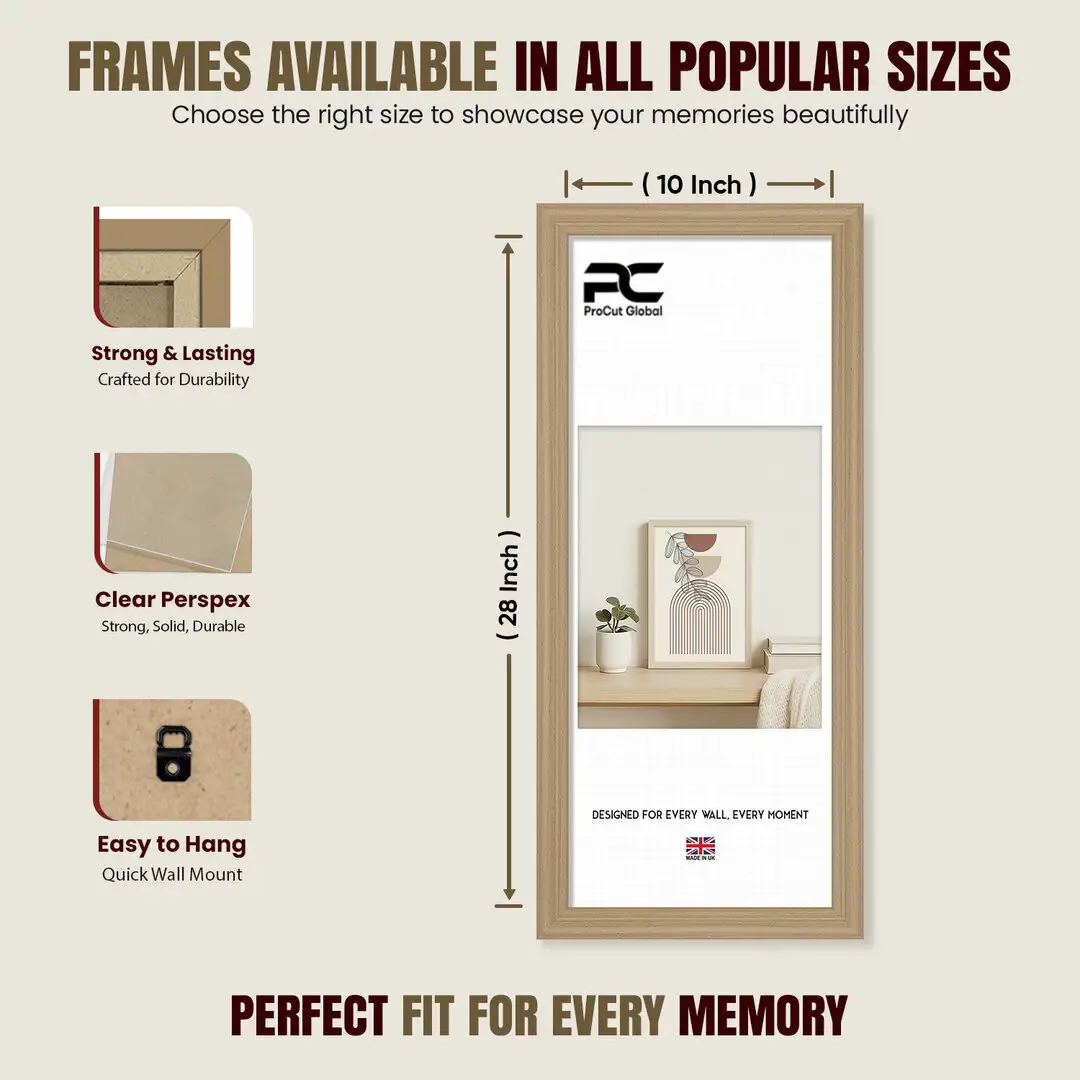 28x10" Classic Country Pine Picture Frame - Elegant Wall Display For Photos & Artwork thumbnail 4
