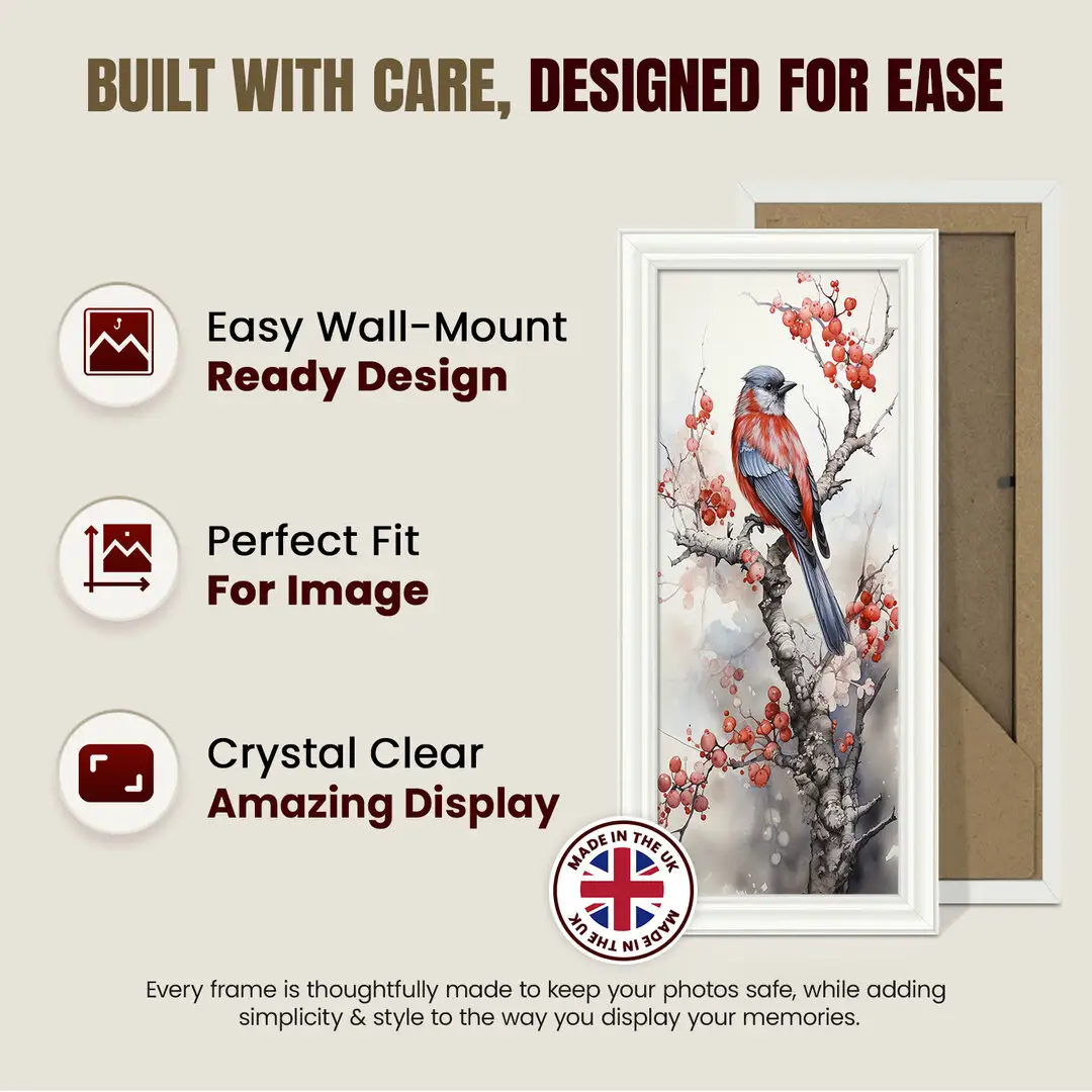 10x4" Classic White Picture Frame - Elegant Wall Display For Photos & Artwork thumbnail 7