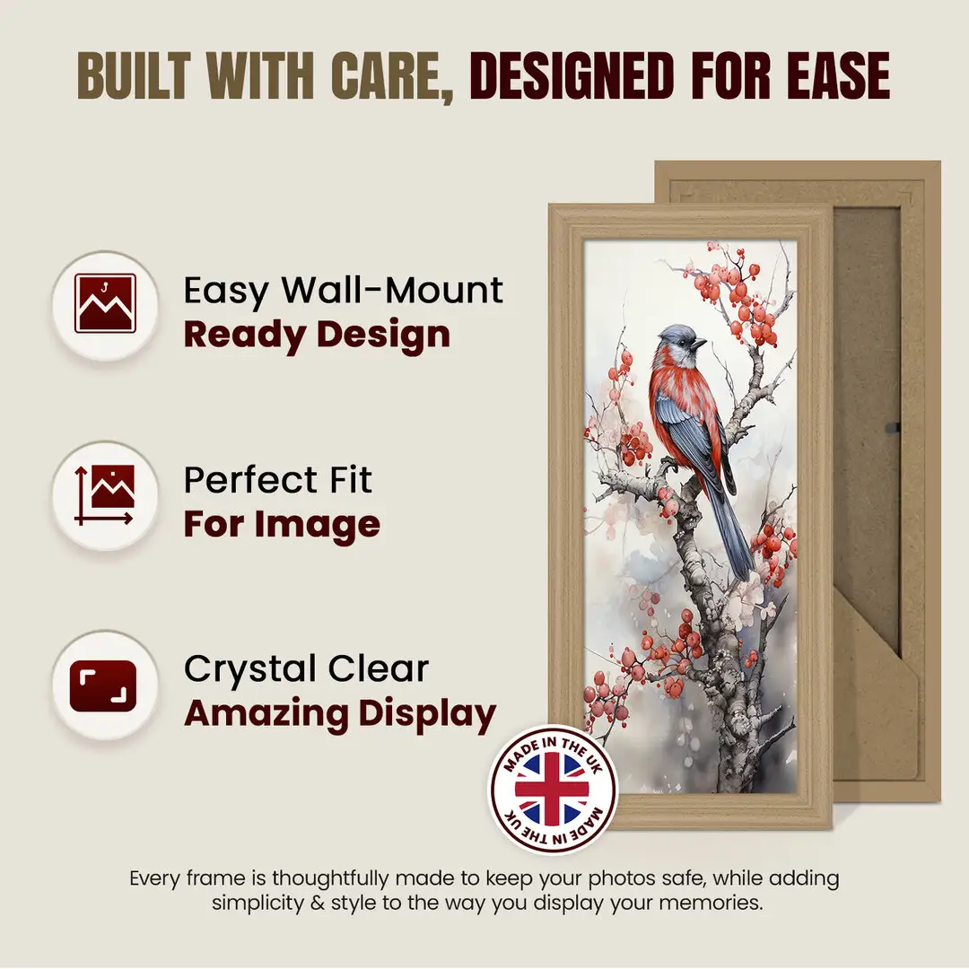 10x5" Classic Country Pine Picture Frame - Elegant Wall Display For Photos & Artwork thumbnail 7