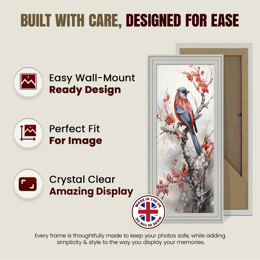 10x5" Classic Light Grey Picture Frame - Elegant Wall Display For Photos & Artwork thumbnail 7