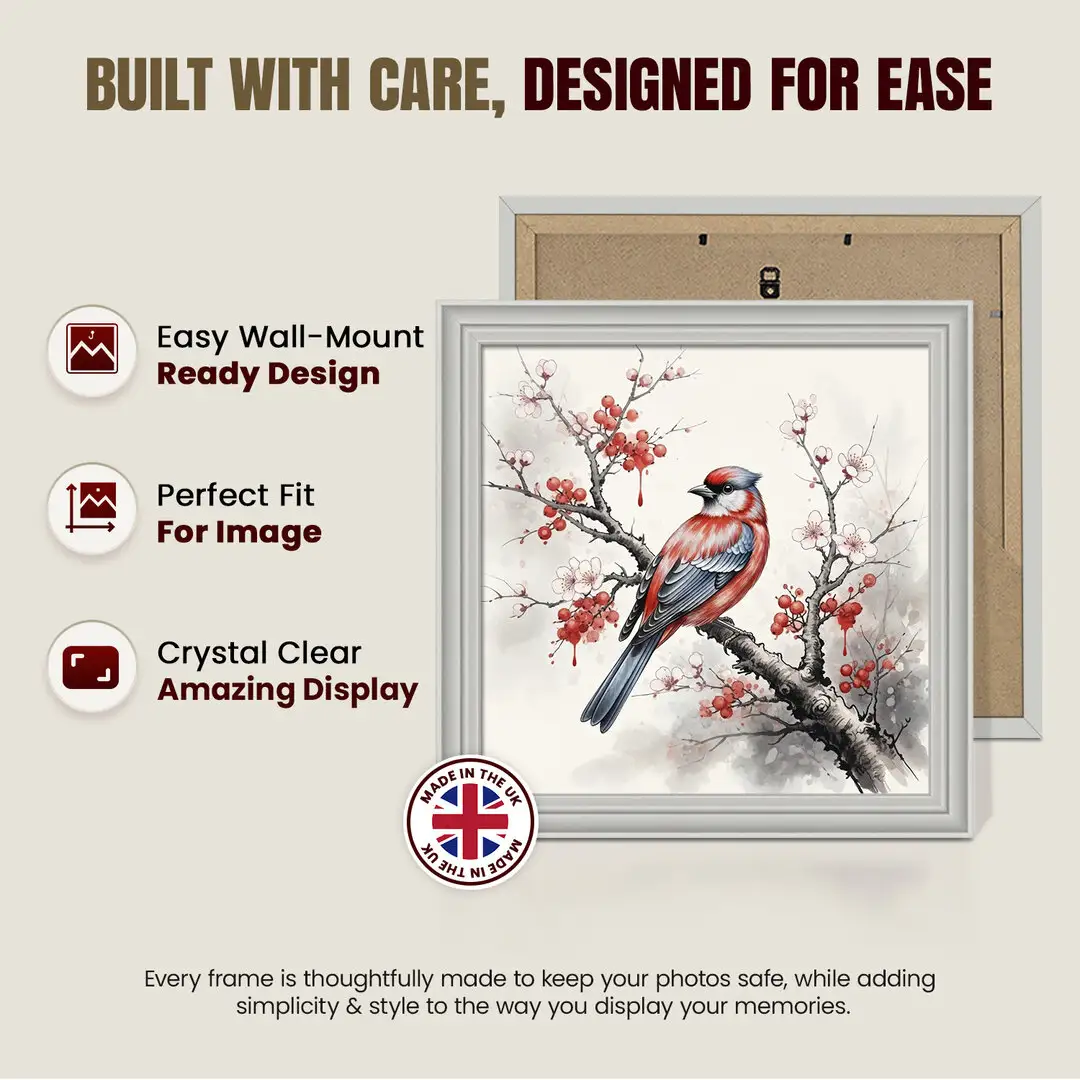 15x15cm Classic Light Grey Picture Frame - Timeless Wall Display For Family Photos & Artwork thumbnail 7