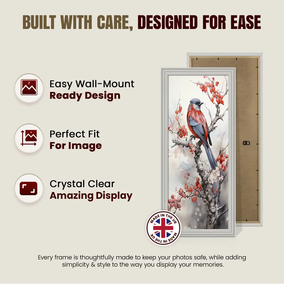 16x5" Classic Light Grey Picture Frame - Timeless Wall Display For Family Photos & Artwork thumbnail 7
