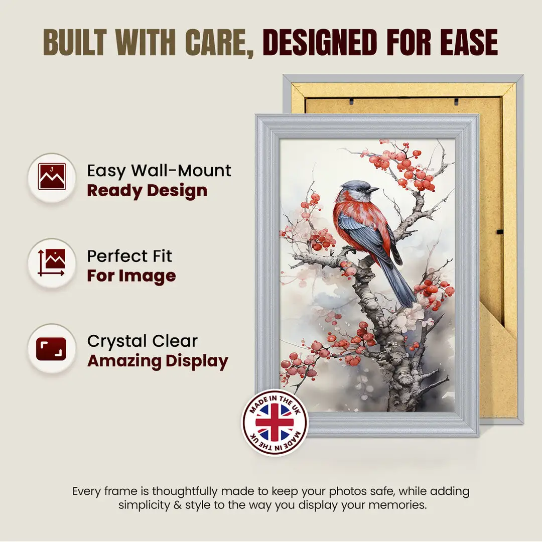 20x15cm Classic Silver Picture Frame - Elegant Wall Display For Photos & Artwork thumbnail 7