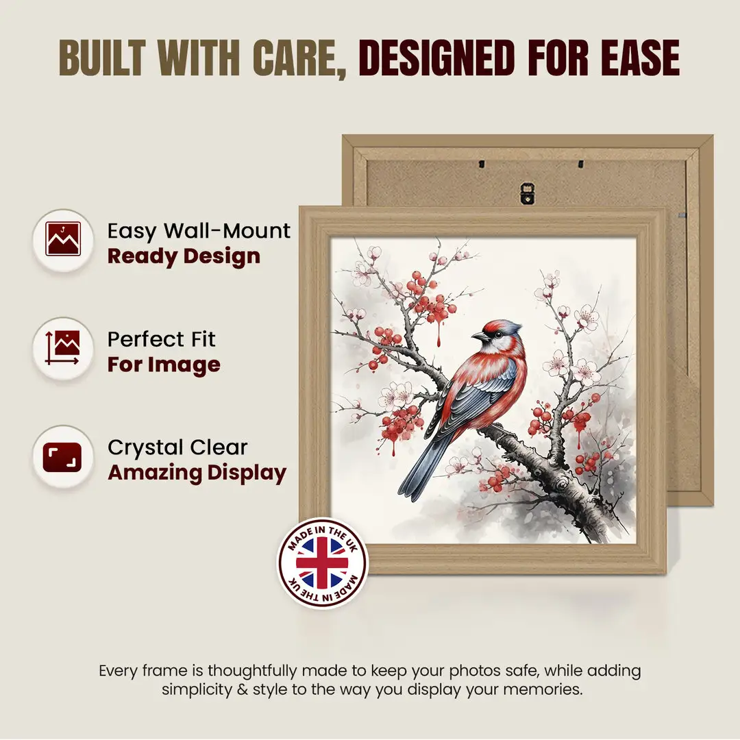 20x20cm Classic Country Pine Picture Frame - Timeless Wall Display For Family Photos & Artwork thumbnail 7