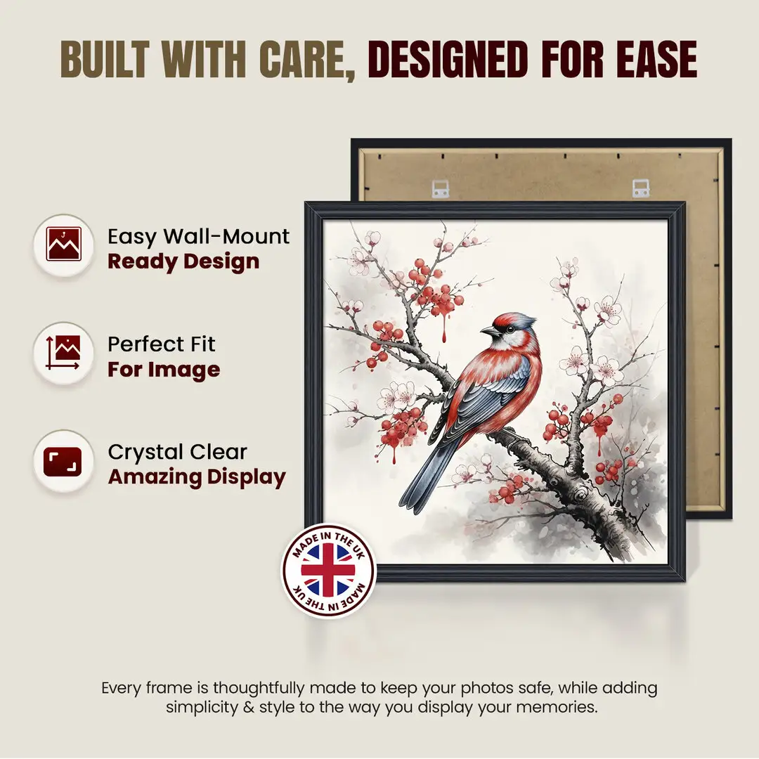 21x21" Classic Black Picture Frame - Elegant Wall Display For Photos & Artwork thumbnail 7