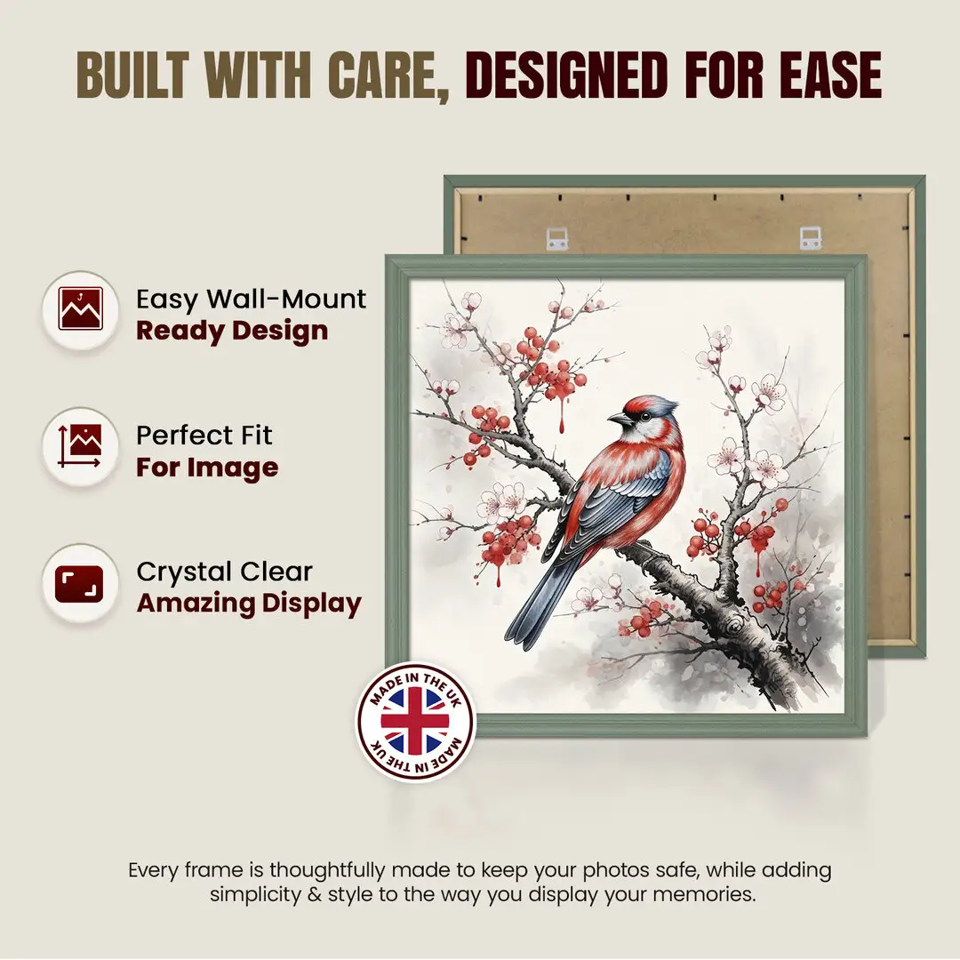 21x21" Classic Green Picture Frame - Elegant Wall Display For Photos & Artwork thumbnail 7